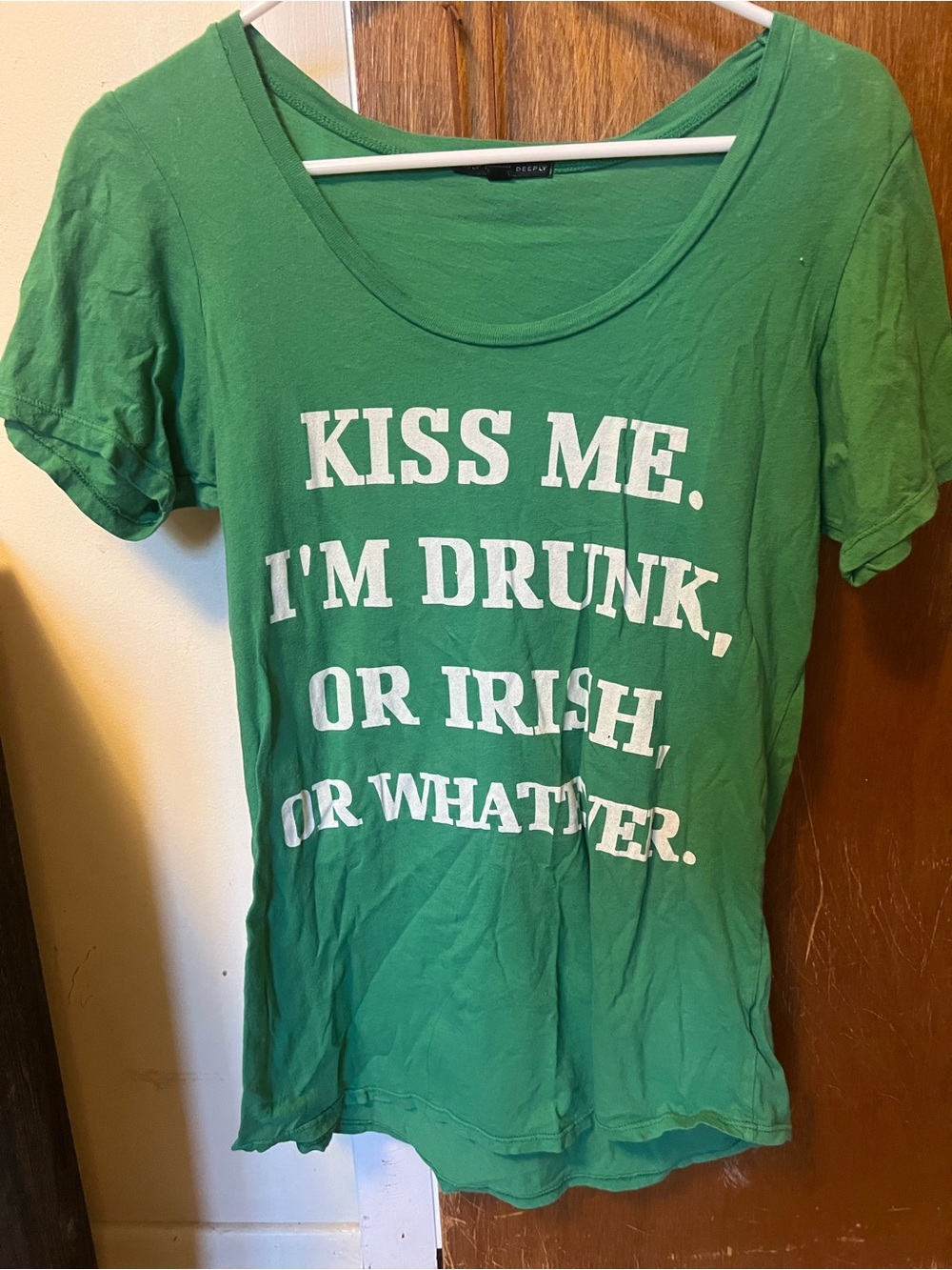 St Patrick’s Day Urban Outfitters Y2K Irish Green Tee Small